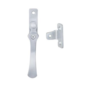 Wedge Pattern Casement Window Fasteners, Satin Chrome