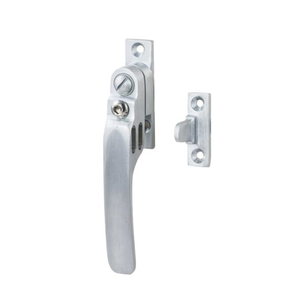 Victorian Locking Casement Window Fasteners With Night Vent, Satin Chrome