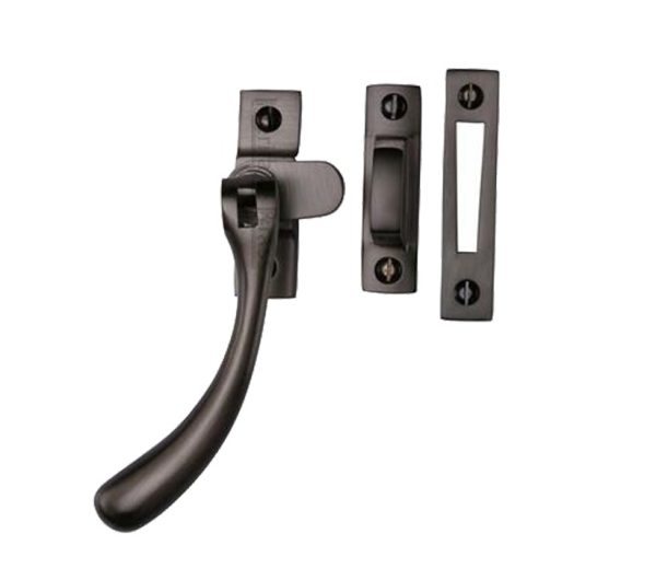 Heritage Brass Bulb End Mortice & Hook Plate Casement Fastener (128Mm), Matt Bronze