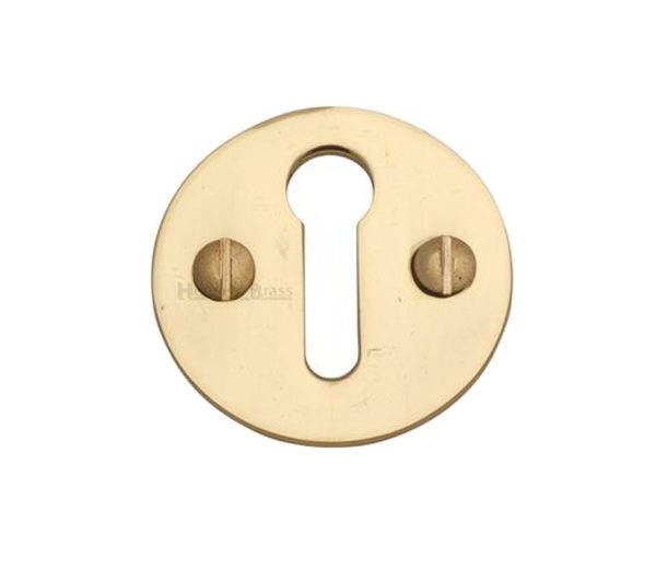 Heritage Brass Standard Key Escutcheon, Polished Brass