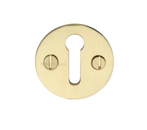 Heritage Brass Standard Key Escutcheon, Satin Brass