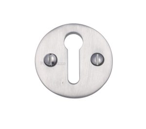 Heritage Brass Standard Key Escutcheon, Satin Chrome