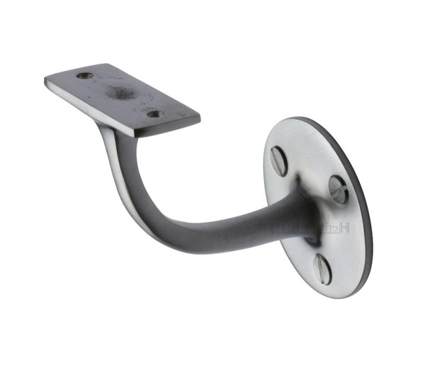 Heritage Brass Handrail Bracket (64Mm Or 76Mm), Satin Chrome