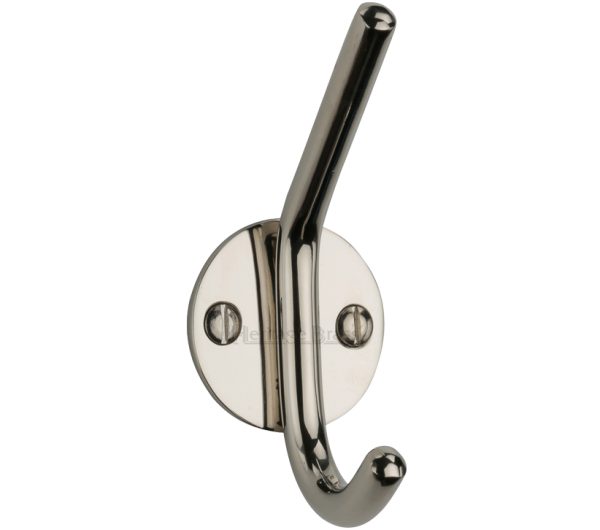 Heritage Brass Modern Hat & Coat Hook (90Mm Height), Polished Nickel