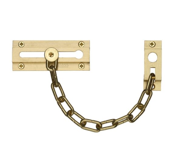 Heritage Brass Door Chain (100Mm), Satin Brass -