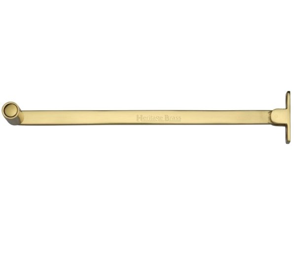 Heritage Brass Roller Arm Design Castement Stay (6" Or 10"), Polished Brass