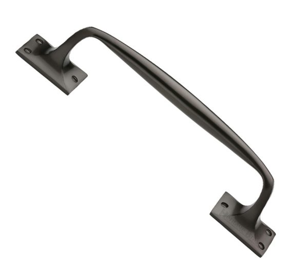 Heritage Brass Cranked Pull Handle, Matt Bronze -