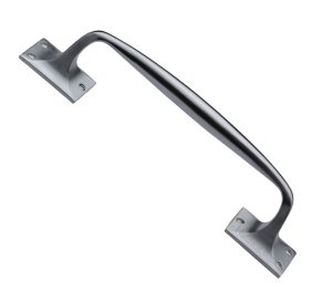 Heritage Brass Cranked Pull Handle, Satin Chrome -