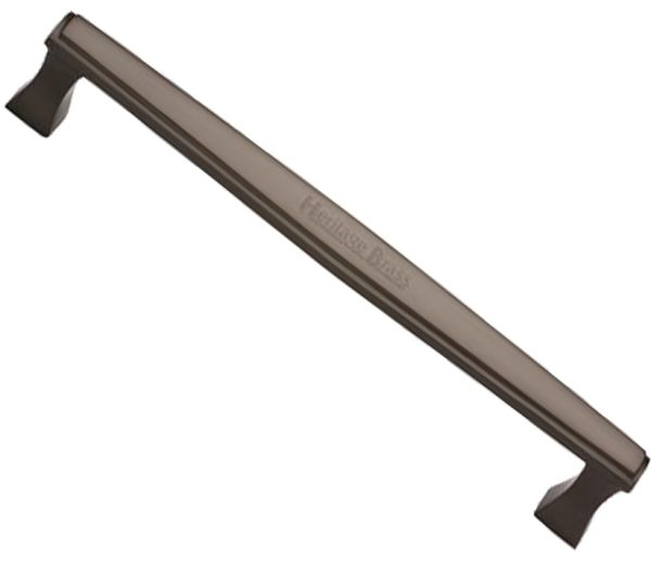 Heritage Brass Deco, Art Deco Style Pull Handles (279Mm Or 432Mm C/C), Matt Bronze -