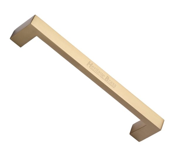 Heritage Brass Rectangular Pull Handle, Satin Brass -