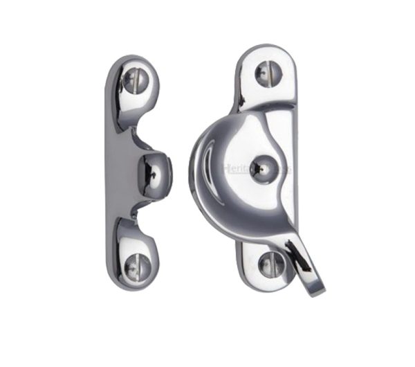 Heritage Brass Fitch Pattern Sash Fastener (66Mm X 17Mm), Polished Chrome