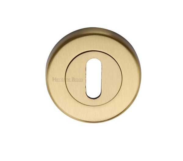 Heritage Brass Standard Key Escutcheon, Satin Brass