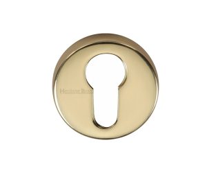 Heritage Brass Euro Profile Key Escutcheon, Polished Brass