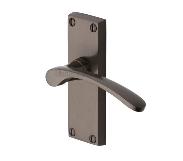 Heritage Brass Sophia Short Matt Bronze Door Handles (Sold In Pairs)