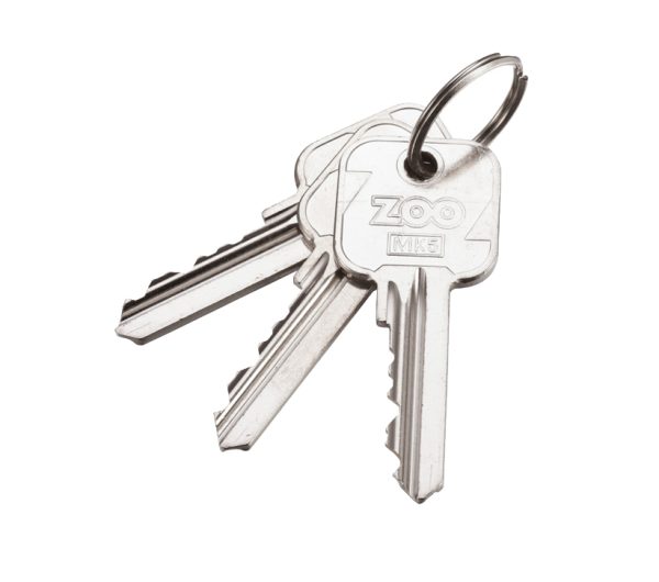 Zoo Hardware Master Key For Vier Precision 5-Pin Cylinders, Silver Nickel