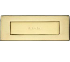 Heritage Brass Letter Plate (Various Sizes), Polished Brass