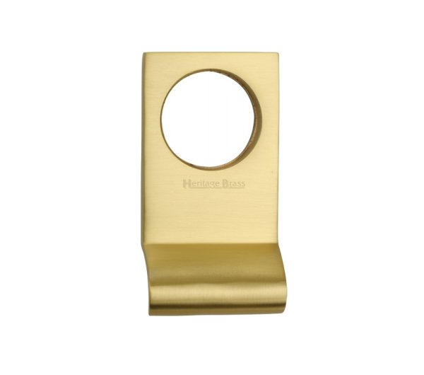 Heritage Brass Rectangular Cylinder Pull (84Mm X 45Mm), Satin Brass