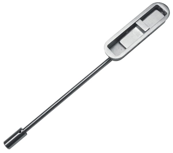 Zoo Hardware Vier Integral Slide Action Flush Bolt (250Mm), Satin Stainless Steel