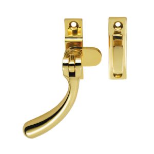 Bulb End Casement Window Fasteners, Polished Brass