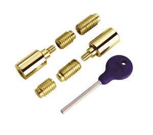 Sash Window Locking Security Stop, Polished Brass