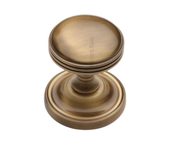 Heritage Brass Whitehall Mortice Door Knobs, Antique Brass (Sold In Pairs)