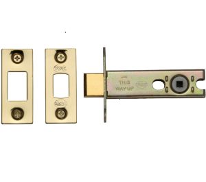 Heritage Brass 3 Or 4 Inch Tubular Bathroom Deadbolts, Polished Brass