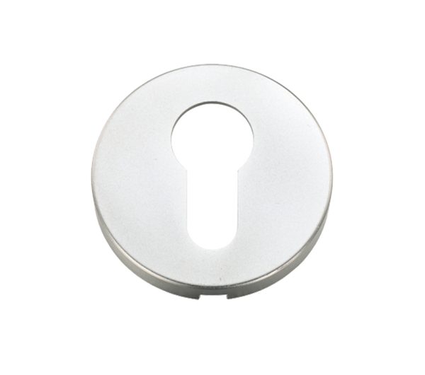 Zoo Hardware Architectural Aluminium Euro Profile Escutcheon, Satin Aluminium