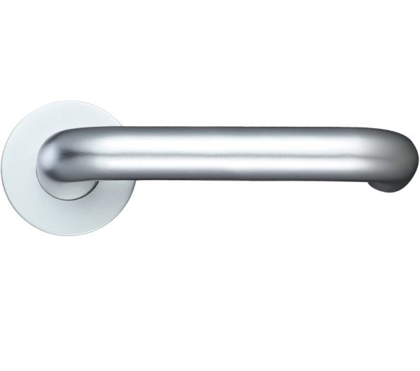 Zoo Hardware Architectural Aluminium Rtd Lever, Satin Aluminium (Sold In Pairs)