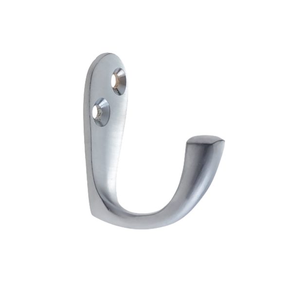 Zoo Hardware Single Robe Hook, Satin Chrome