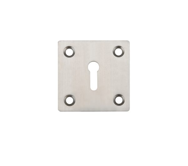 Zoo Hardware Zas Square Standard Profile Escutcheon (50Mm X 50Mm), Satin Stainless Steel