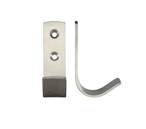 Zoo Hardware Zas Single Coat Hook, Satin Stainless Steel