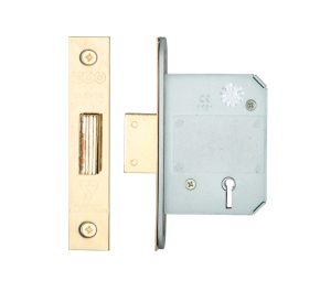 Zoo Hardware British Standard 5 Lever Dead Lock (64Mm Or 76Mm), Pvd Stainless Brass