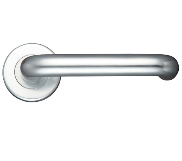 Zoo Hardware Contract Aluminium Rtd Lever, Satin Aluminium (Sold In Pairs)