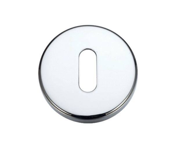 Zoo Hardware Stanza Contract Standard Profile Escutcheon, Polished Chrome