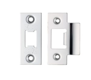 Zoo Hardware Face Plate And Strike Plate Accessory Pack, Polished Stainless Steel