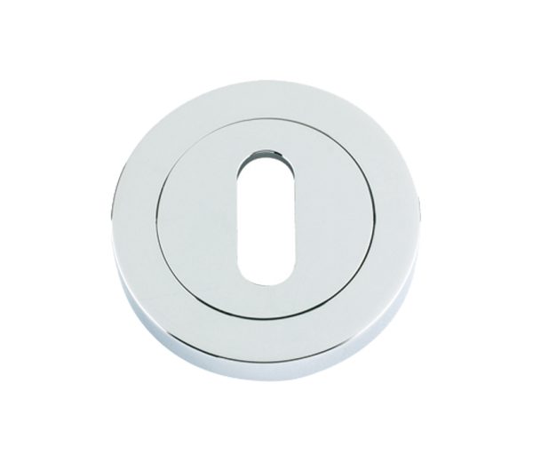 Zoo Hardware Stanza Standard Profile Escutcheon, Polished Chrome