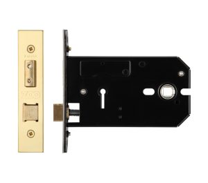 Zoo Hardware 3 Lever Horizontal Lock (127Mm Or 152Mm), Pvd Stainless Brass