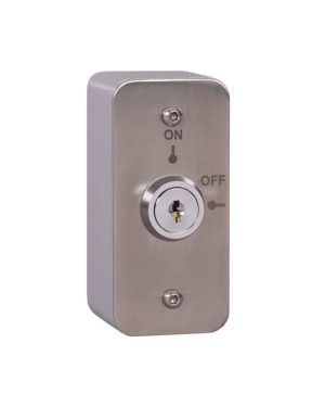 Zoo Hardware Architrave Stainless Steel On/Off Latching Key Switch with Aluminium Extrusion EXT/AP/KS-1
