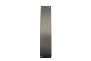 Atlantic Finger Plate Pre drilled with screws 350mm x 75mm - Satin Stainless Steel