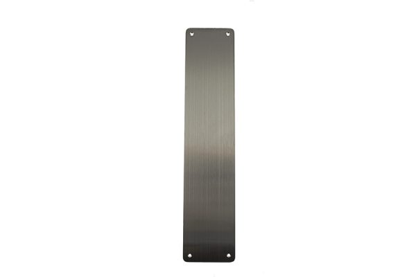 Atlantic Finger Plate Pre drilled with screws 350mm x 75mm - Satin Stainless Steel