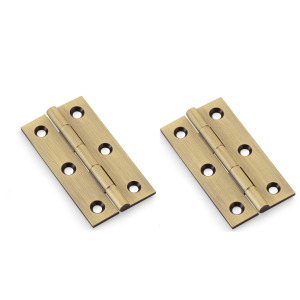 Alexander And Wilks Solid Drawn Cabinet Brass Butt Hinge 2 1/2