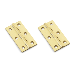 Alexander And Wilks Solid Drawn Cabinet Brass Butt Hinge 2 1/2