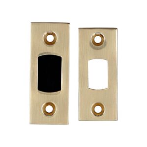 Alexander And Wilks Forend & Strike Pack T/Stubular Dead Bolt Pol Brass Lq AW198PBL