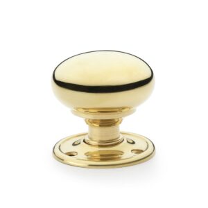 Alexander And Wilks Classic Mushroom Door Knob Large 51mm Polished Nickel AW300-51-PBU
