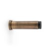 Alexander And Wilks Projection Cyl. Doorstop Plain 75X20mm Antique Brass AW601-75-AB