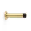 Alexander & Wilks Cylinder On Rose Doorstop 75mm Satin Brass