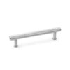 Alexander And Wilks Knurled T-Bar Cabinet Pull 128mm C/C Pol. / Satin Chrome AW809-128-PC/SC