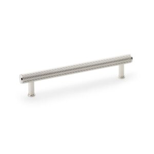 Alexander And Wilks Reeded T-Bar Cabinet Pull 224mm C/C Polished Nickel AW809R-224-PN