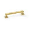 Alexander And Wilks Jesper Square Cabinet Pull 224mm C/C Satin Brass Pvd AW813-224-SBPVD