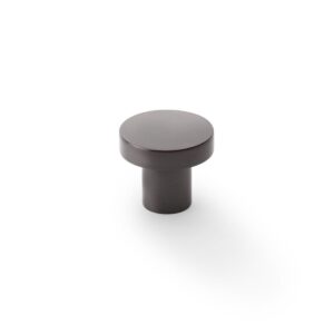 Alexander & Wilks Hanover Cupboard Knob Plain Surface On Face Of Knob AW821-30-DBZ Dark Bronze